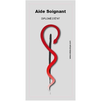 Caducée Aide Soignant(e) Diplômé(e) d'Etat